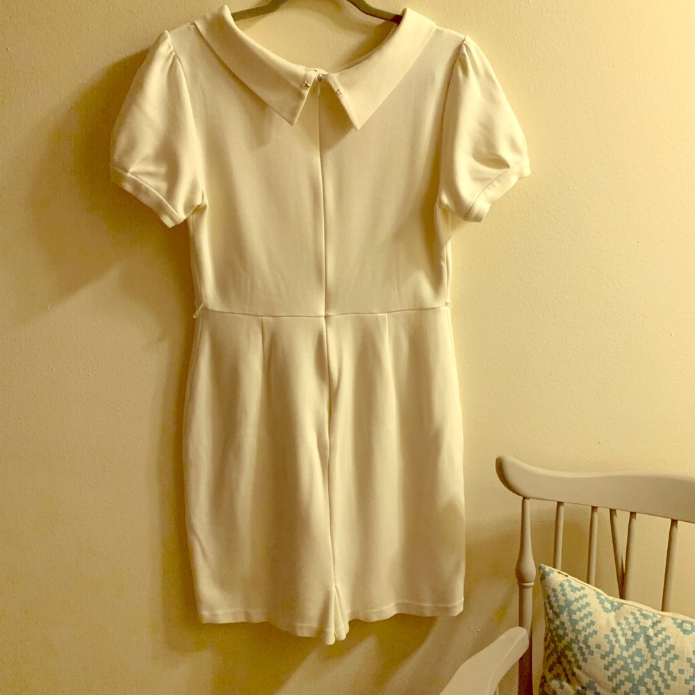 Calvin Klein cream Cowl Neck sheath dress